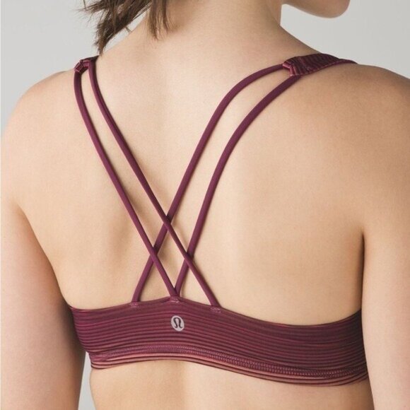 Lululemon Free To Be Bra Simply Radiant Pink Paradise Black Red Grape Size 6 - Picture 1 of 10